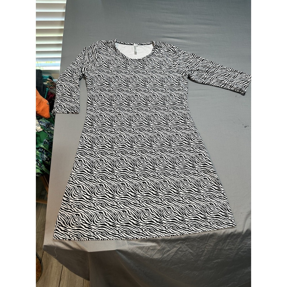 Lulu B Black/White Zebra Print‎ Dress M